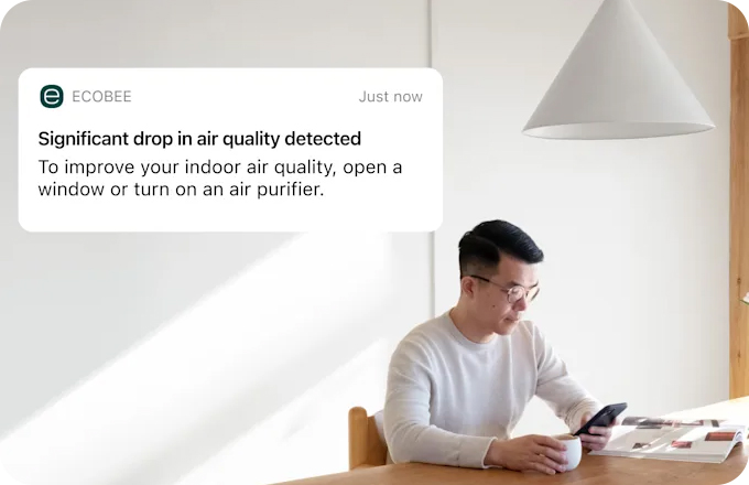 Breathe better with air quality monitoring and alerts.